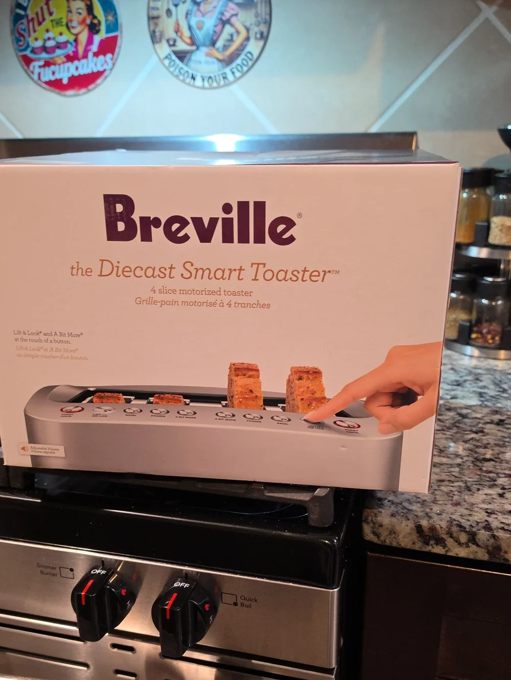 Breville The Diecast Smart Toaster 4-Slice Motorized Toaster